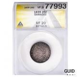 1835 Capped Bust Quarter ANACS VF20 DAMAGED