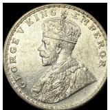 1919 British India Silver Rupee UNCIRCULATED