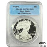 2013-W Silver Eagle ANACS PR70 DCAM