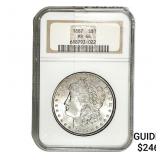 1887 Morgan Silver Dollar NGC MS64