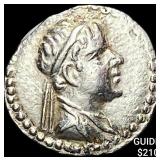 Bactria Eukratides I 170-145 BC Silver Obol CHOIC