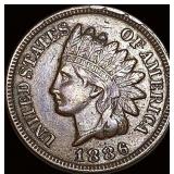 1886 Indian Head Cent NEARLY UNCIRCULATED