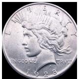 1928-S Silver Peace Dollar CLOSELY UNCIRCULATED