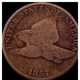 1857 Flying Eagle Cent LIGHTLY CIRCULATED
