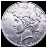 1935 Silver Peace Dollar CLOSELY UNCIRCULATED