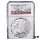 2011 Silver Eagle NGC MS70