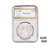 1922 Silver Peace Dollar PGA MS63