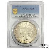 1926-S Silver Peace Dollar PCGS MS62