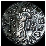 Indo-Scythian Silver Drachm NEARLY UNCIRCULATED