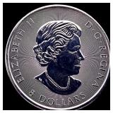 2016 Silver 1.5 oz Canada $8 Snow Falcon SUPERB GE