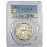 1933-D Oregon Trail Half Dollar PCGS MS64