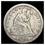 1856-O Seated Liberty Quarter LIGHTLY CIRCULATED