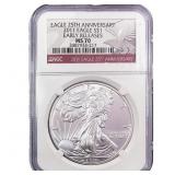 2011 Silver Eagle NGC MS70