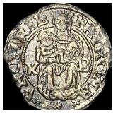 1540-1590 Hungary Madonna&Child SIlver Denar CLOSE