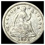 1851-O Silver Half Dime NEARLY UNCIRCULATED