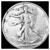 1918 Walking Liberty Half Dollar NEARLY  UNCIRCUL