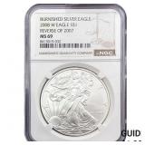 2008-W Rev 07 Silver Eagle NGC MS69