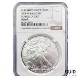 2008-W Rev 07 Silver Eagle NGC MS69