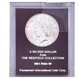 1925 Silver Peace Dollar Redfield MS65