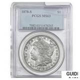1878-S Morgan Silver Dollar PCGS MS63