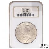 1923 Silver Peace Dollar NGC MS64