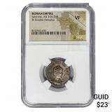 Roman Salonina, AD 254-268 BI Dbl-Denarius NGC