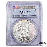 2014 Silver Eagle PCGS MS70