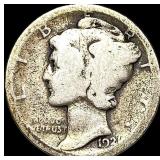 1921 Silver Mercury Dime NICELY CIRCULATED