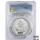 1891-CC Morgan Silver Dollar PCGS MS63