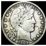 1909 Barber Half Dollar ABOUT UNCIRCULATED