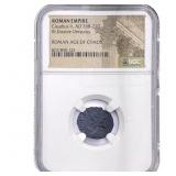 Roman Claudius II, AD268-270 BI Dbl-Denarius NGC