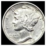 1919-D Silver Mercury Dime CLOSELY  UNCIRCULATED
