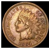 1864 Bronze Indian Head Cent CLOSELY  UNCIRCULATE