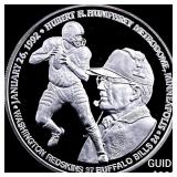 1992 Super Bowl XXVI 2 oz Silver Medal