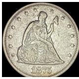 1875 Silver Twenty Cents CLOSE UNC
