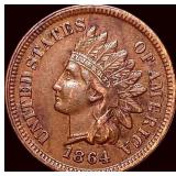 1864 L Bronze Indian Head Cent CLOSE UNC