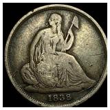 1838-O Silver Seated Liberty Dime NICELY  CIRCULA