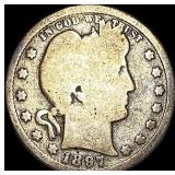 1897-S Silver Barber Quarter NICELY  CIRCULATED