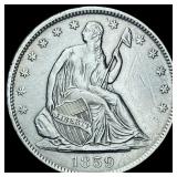 1859-O Seated Liberty Half Dollar CHOICE AU