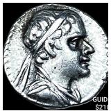 Bactria Eukratides I 170-145 BC Silver Obol CHOIC
