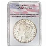 1899 Morgan Silver Dollar ANGS MS66