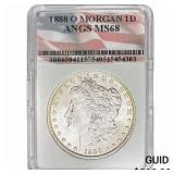 1888-O Morgan Silver Dollar ANGS MS68