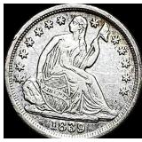 1839-O Seated Liberty Half Dime NEARLY UNCIRCULAT