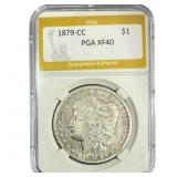1878-CC Morgan Silver Dollar PGA XF40