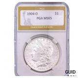 1904-O Morgan Silver Dollar PGA MS65