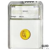 1915 $2.50 Gold Quarter Eagle NGS MS65