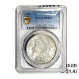1892 Morgan Silver Dollar PCGS MS62+