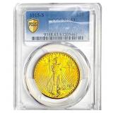 1915-S $20 Gold Double Eagle PCGS MS63