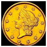 1853 Gold $1 Liberty Type 1 CLOSELY  UNCIRCULATED