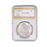1879-S Morgan Silver Dollar PGA MS65